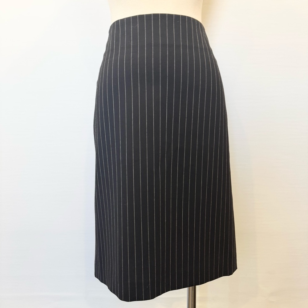 Body by Victoria’s Secret Striped Black White Stretch Office Pencil Skirt Suit 6